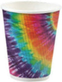 Tie Dye Design Groove Cups